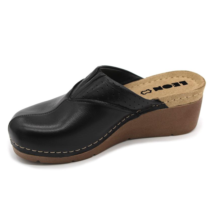 1002 LEON Comfort női bőr klumpa