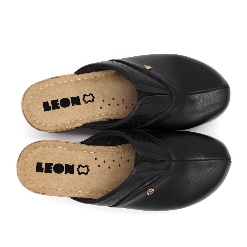 1002 LEON Comfort női bőr klumpa