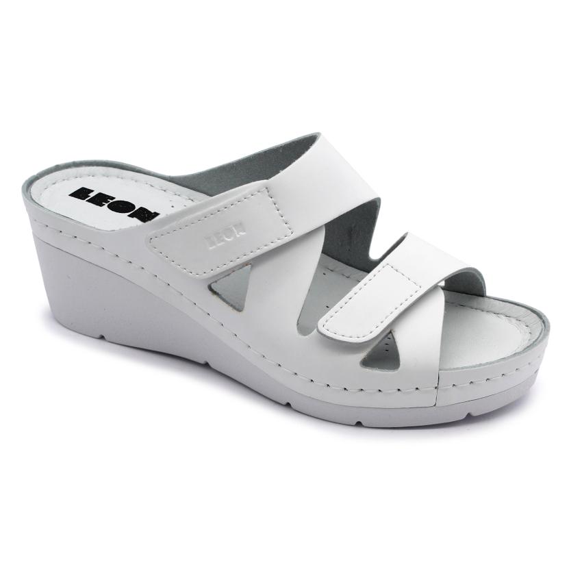 1004 LEON Comfort női bőr papucs