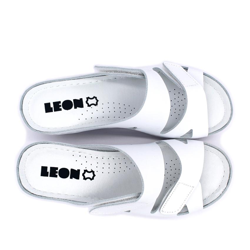 1004 LEON Comfort női bőr papucs