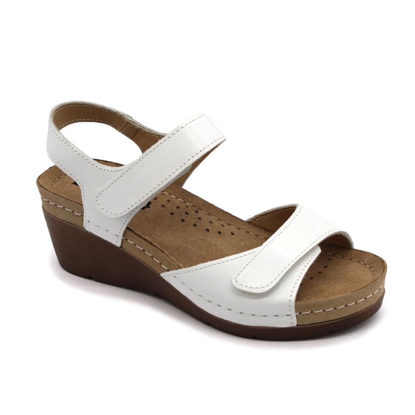 1041 LEON Comfort női bőr szandál