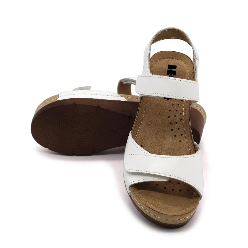 1041 LEON Comfort női bőr szandál