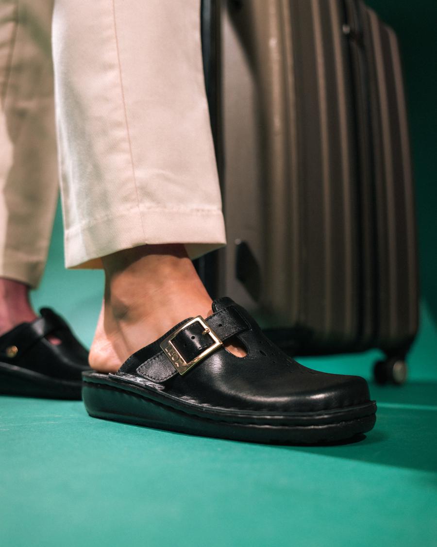 302 LEON Comfort női bőr klumpa