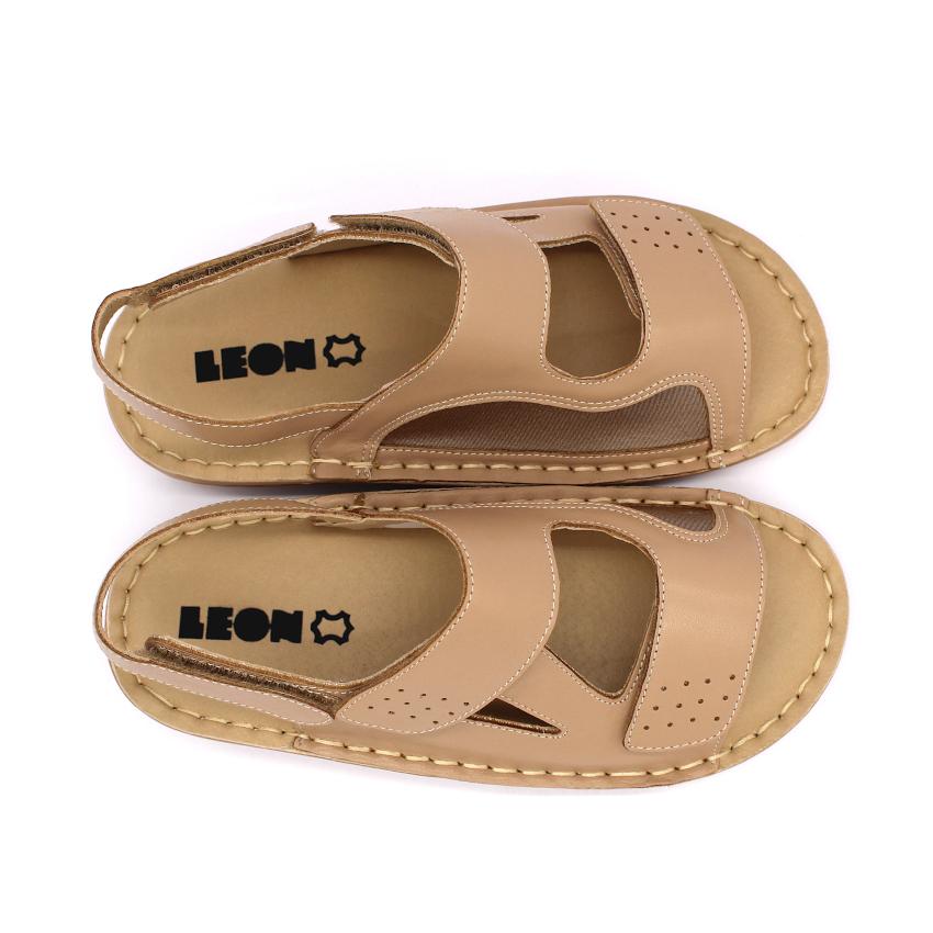 320 LEON Comfort női bőr szandál