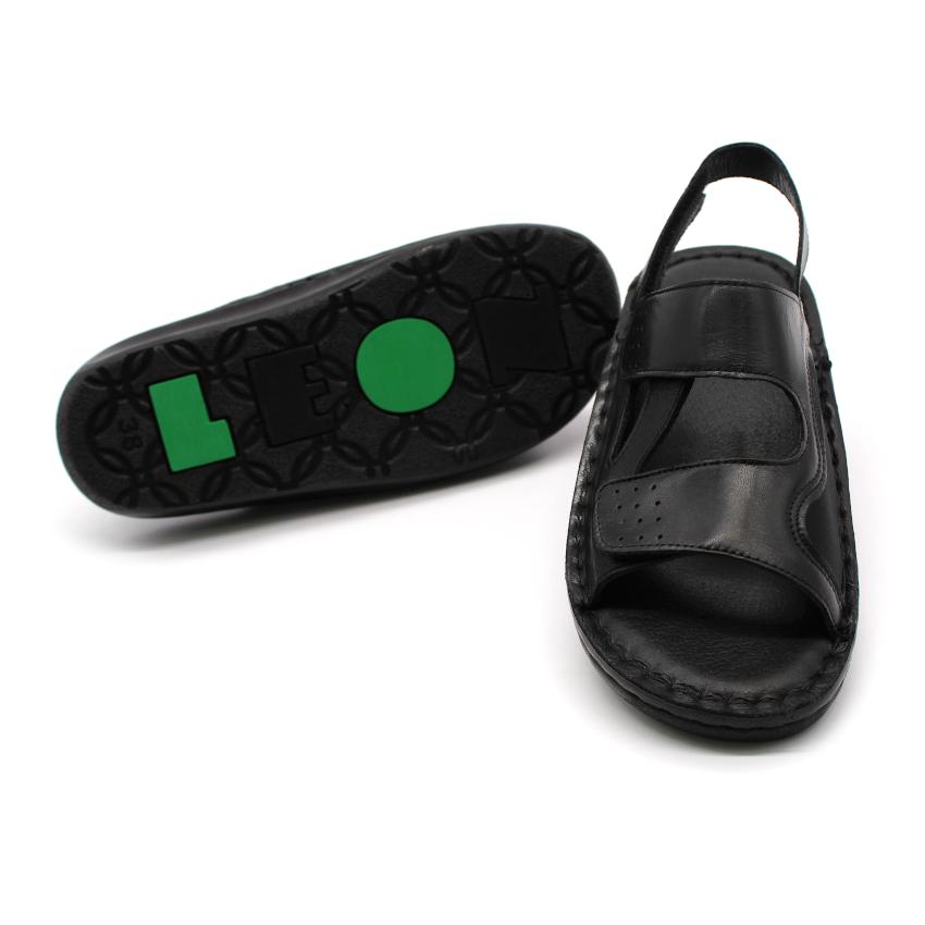 320 LEON Comfort női bőr szandál