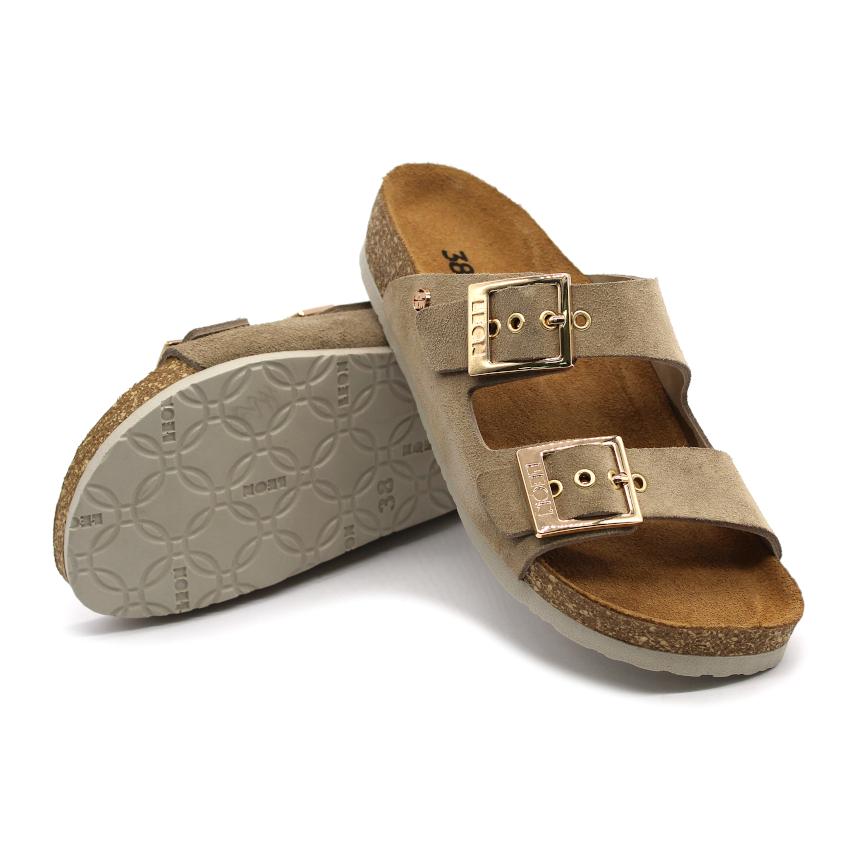 4015 LEON Comfort női bőr papucs