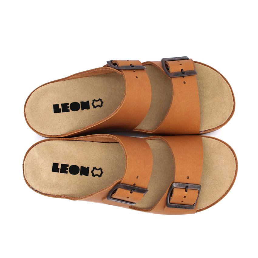 5012 LEON Comfort női bőr papucs