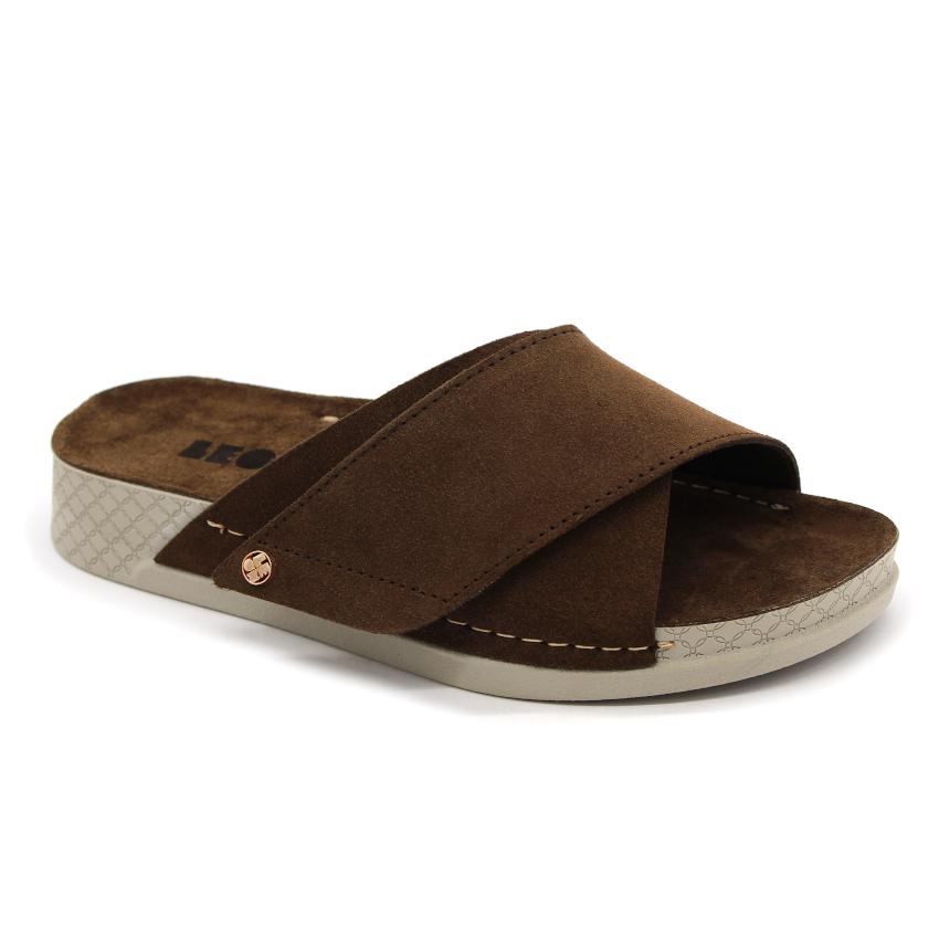 510 LEON Comfort női bőr papucs