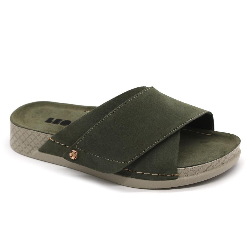 510 LEON Comfort női bőr papucs