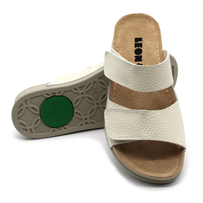 511 LEON Comfort női bőr papucs
