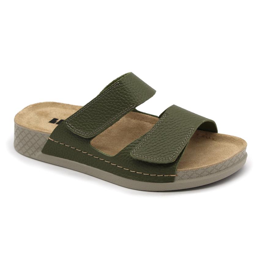 511 LEON Comfort női bőr papucs