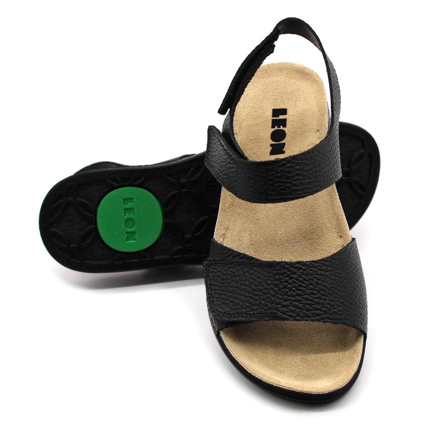 520 LEON Comfort női bőr szandál