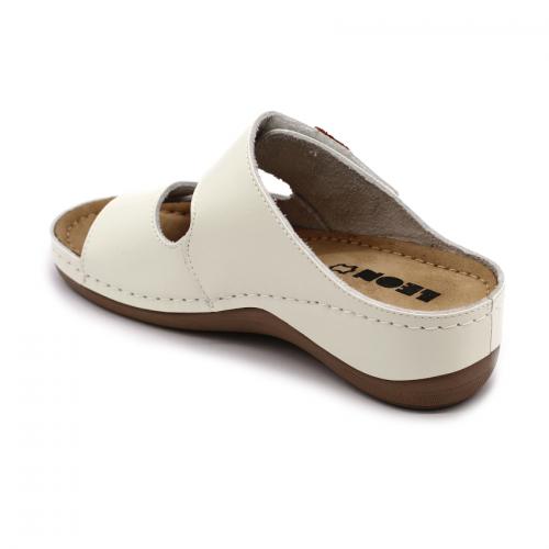 931 LEON Comfort női bőr papucs