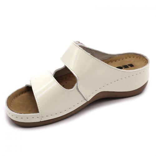 931 LEON Comfort női bőr papucs