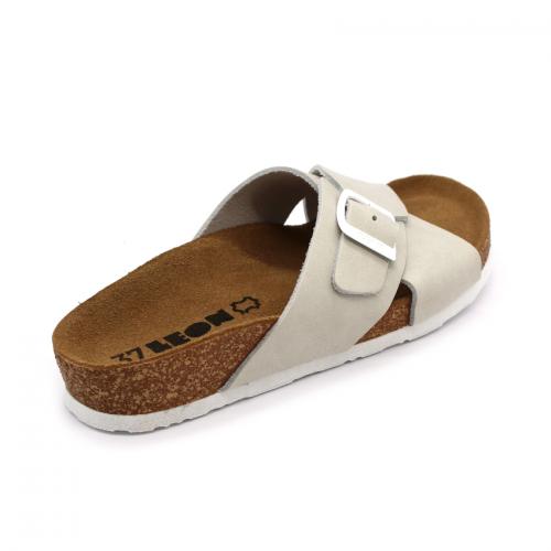 4053 LEON Comfort női bőr papucs