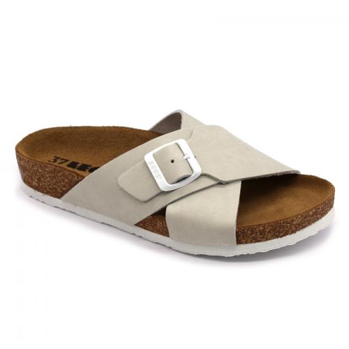 4053 LEON Comfort női bőr papucs