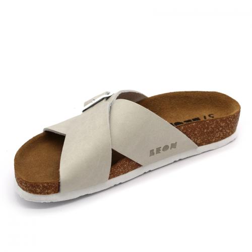 4053 LEON Comfort női bőr papucs