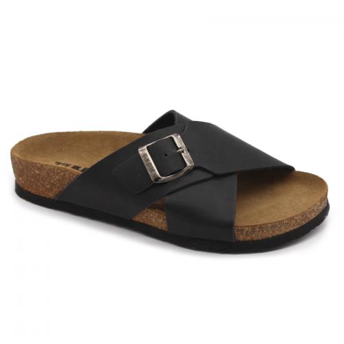 4053 LEON Comfort női bőr papucs