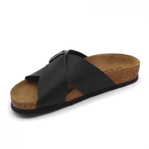 4053 LEON Comfort női bőr papucs