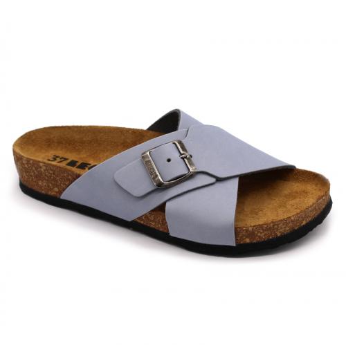 4053 LEON Comfort női bőr papucs