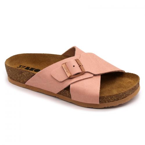 4053 LEON Comfort női bőr papucs