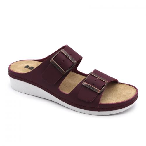 5012 LEON Comfort női bőr papucs