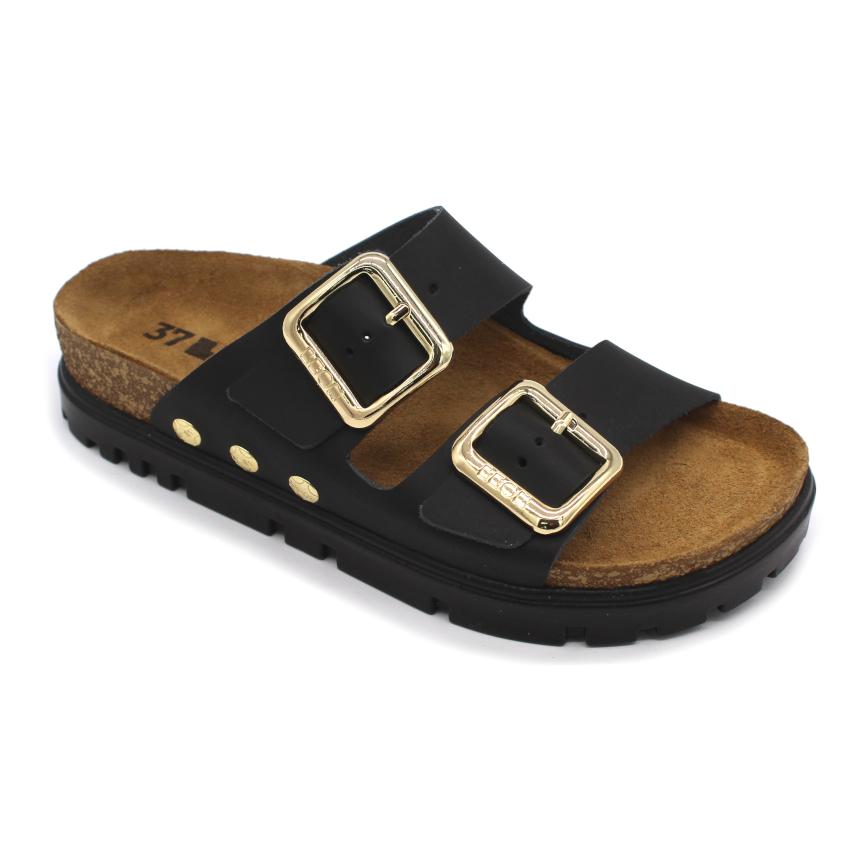 6010 LEON Comfort női bőr papucs