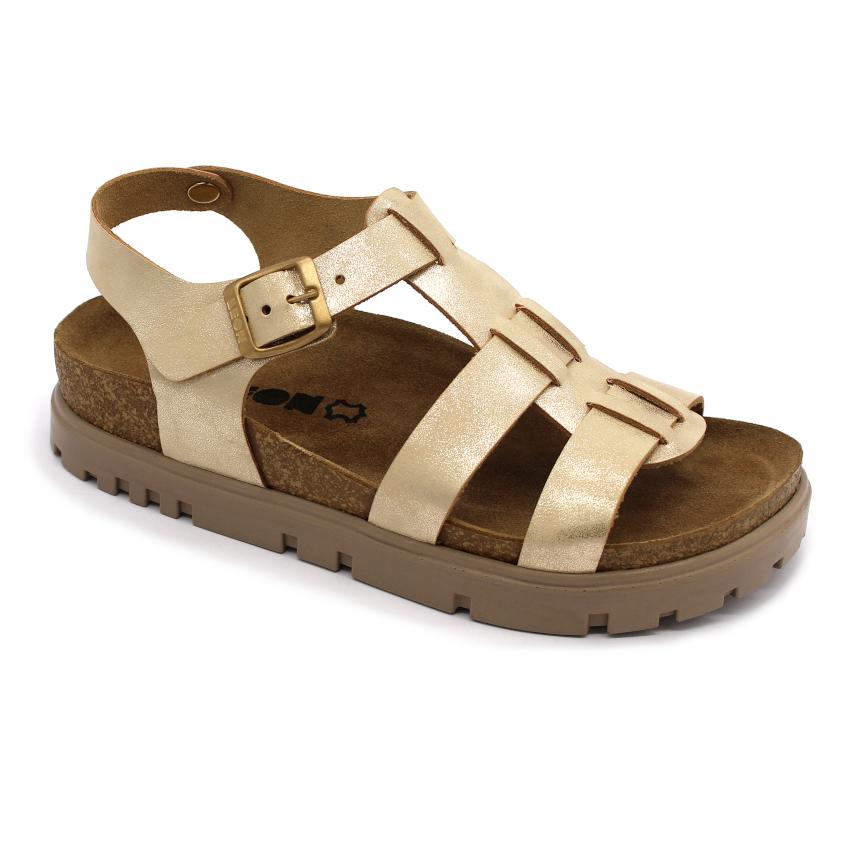 6300 LEON Comfort női bőr szandál