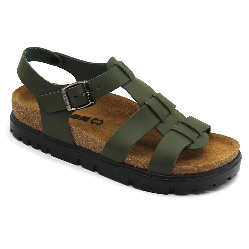 6300 LEON Comfort női bőr szandál