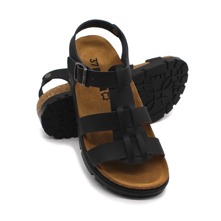 6300 LEON Comfort női bőr szandál