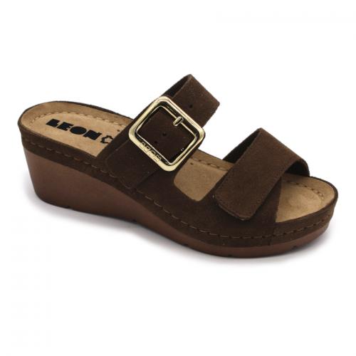 1110 LEON Comfort női bőr papucs