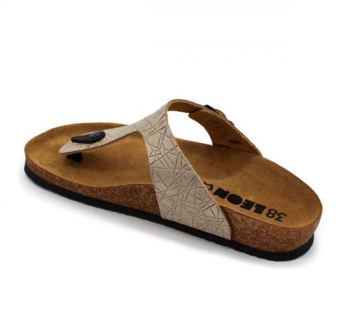 4080 LEON Comfort női bőr papucs