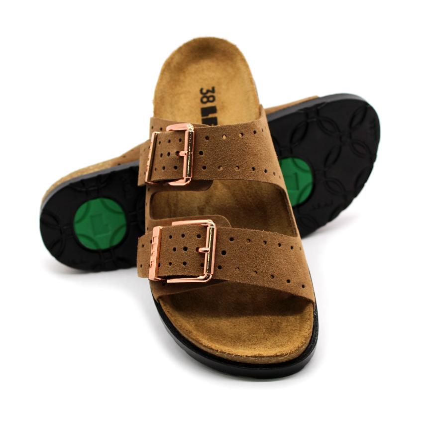 7012 LEON Comfort női bőr papucs