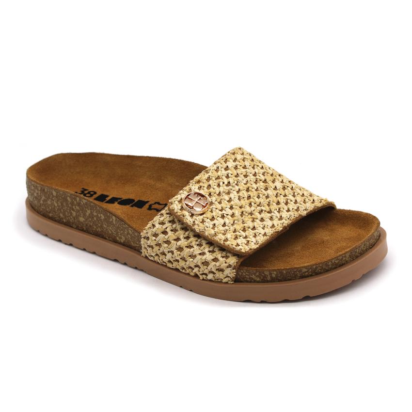 7022 LEON Comfort női bőr papucs