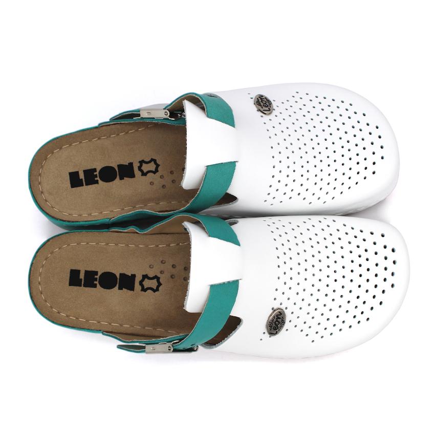901 LEON Comfort női bőr klumpa