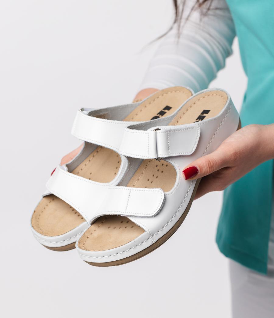 905 LEON Comfort női bőr papucs