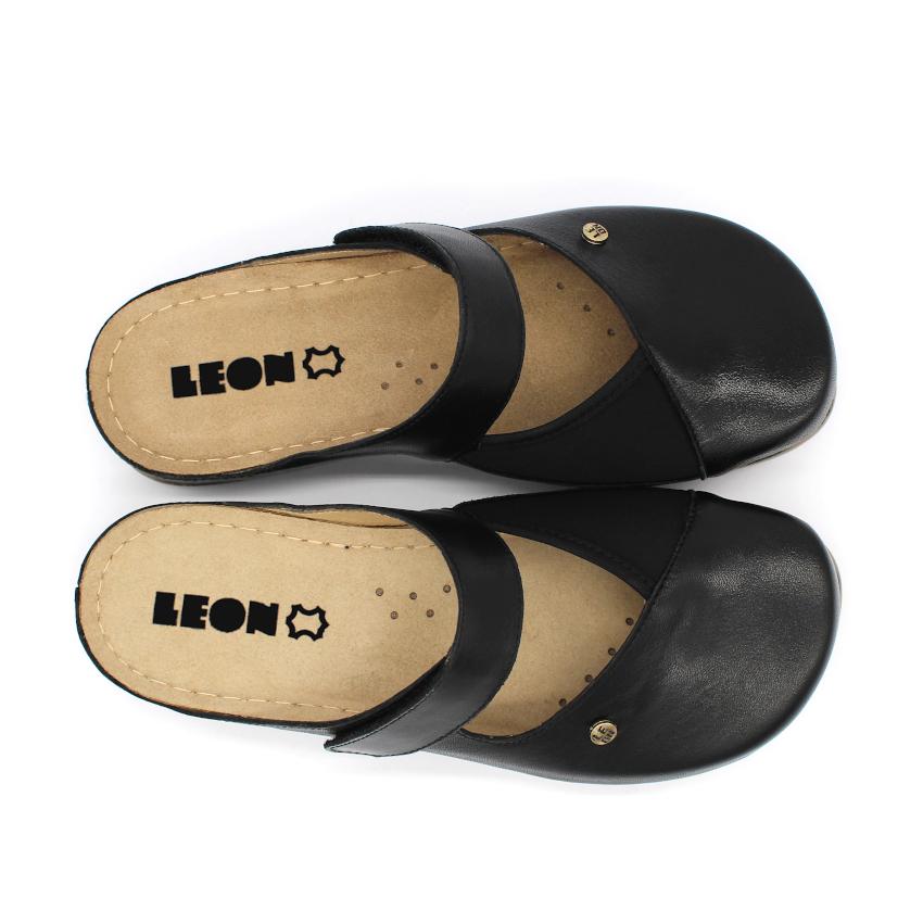 953 LEON Comfort női bőr klumpa
