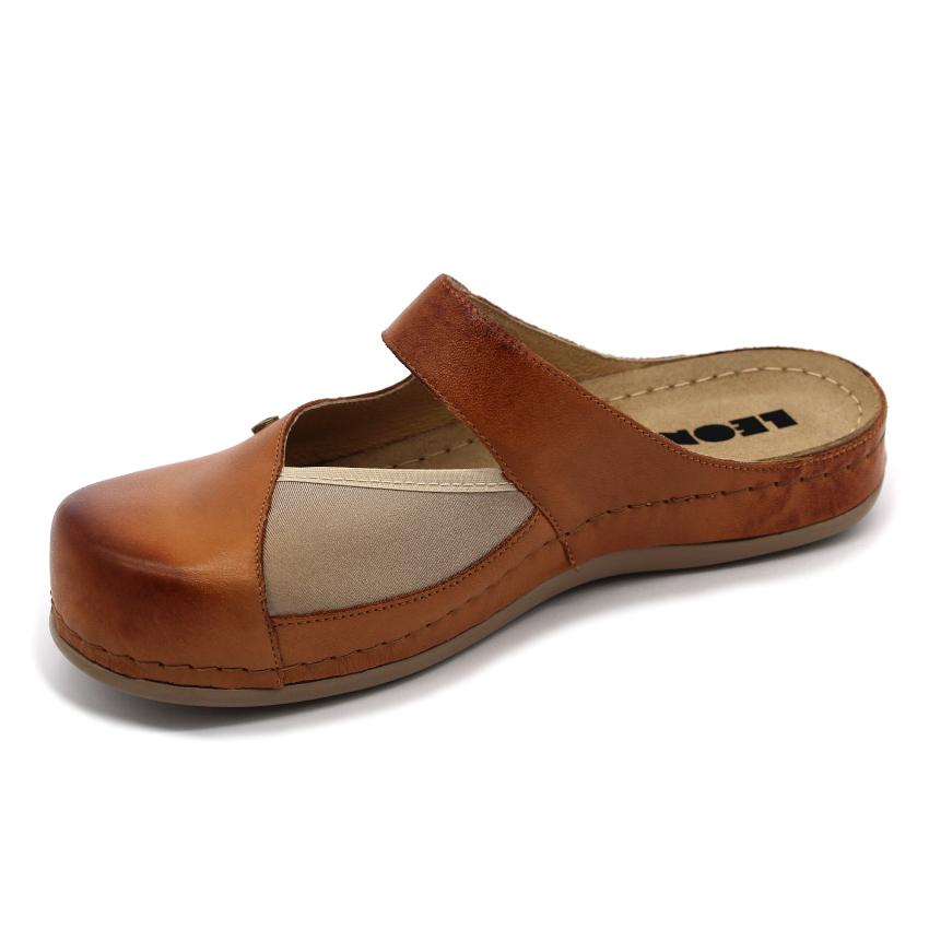 953 LEON Comfort női bőr klumpa