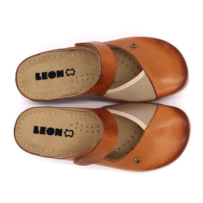 953 LEON Comfort női bőr klumpa