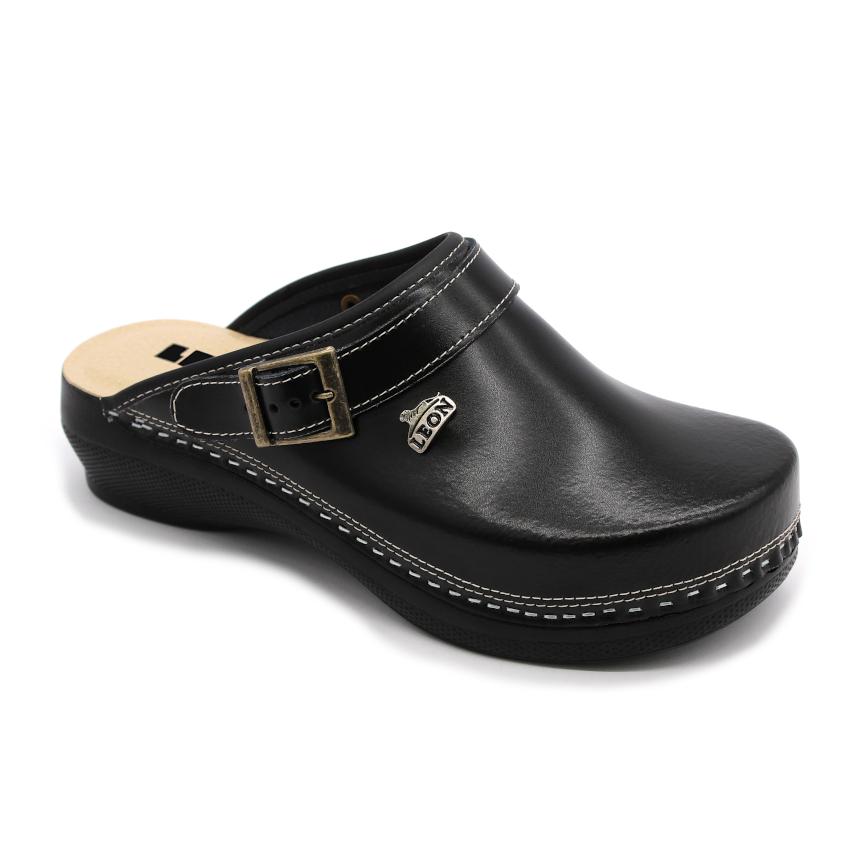PU101 LEON Comfort női bőr klumpa