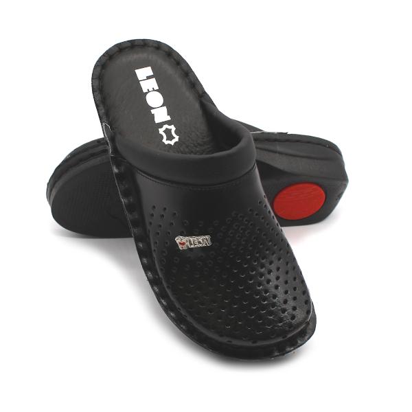 V262 LEON Comfort női bőr klumpa