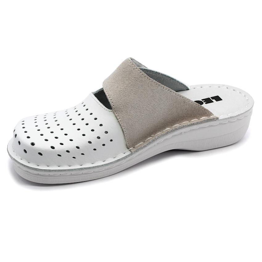 V265 LEON Comfort női bőr klumpa