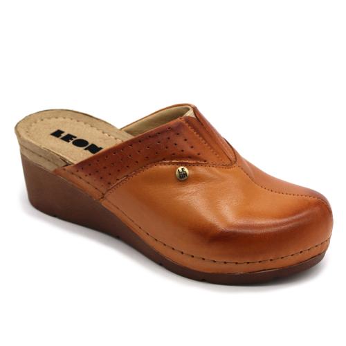 1002 LEON Comfort női bőr klumpa