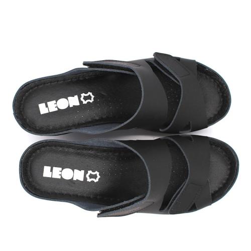 1004 LEON Comfort női bőr papucs