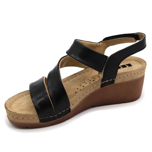 1020 LEON Comfort női bőr szandál