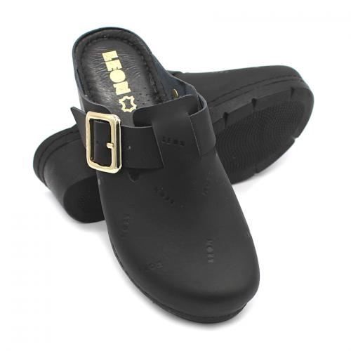 1024 LEON Comfort női bőr klumpa