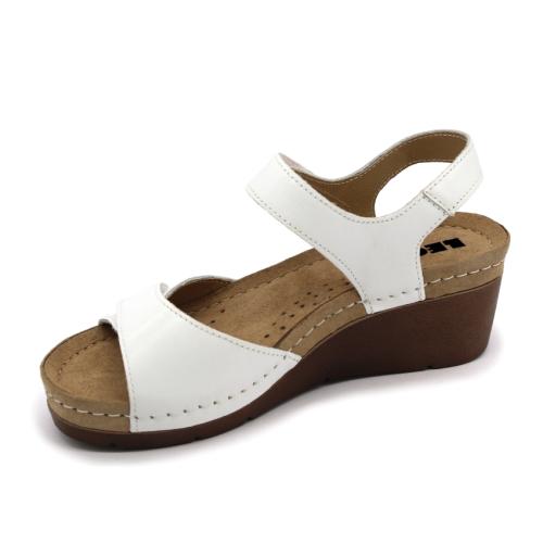 1041 LEON Comfort női bőr szandál