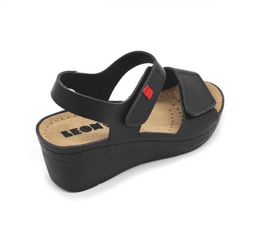 1080 LEON Comfort női bőr szandál