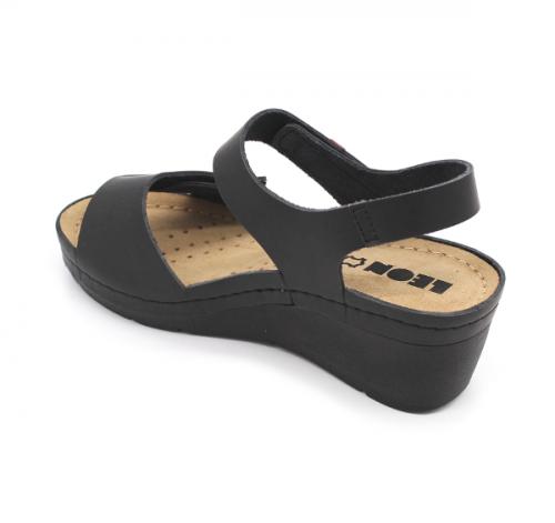 1080 LEON Comfort női bőr szandál