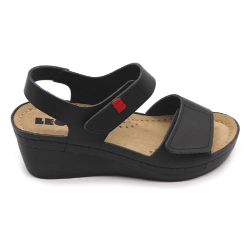 1080 LEON Comfort női bőr szandál